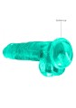 Realistic Dildo with Balls - 8""""/ 21 cm