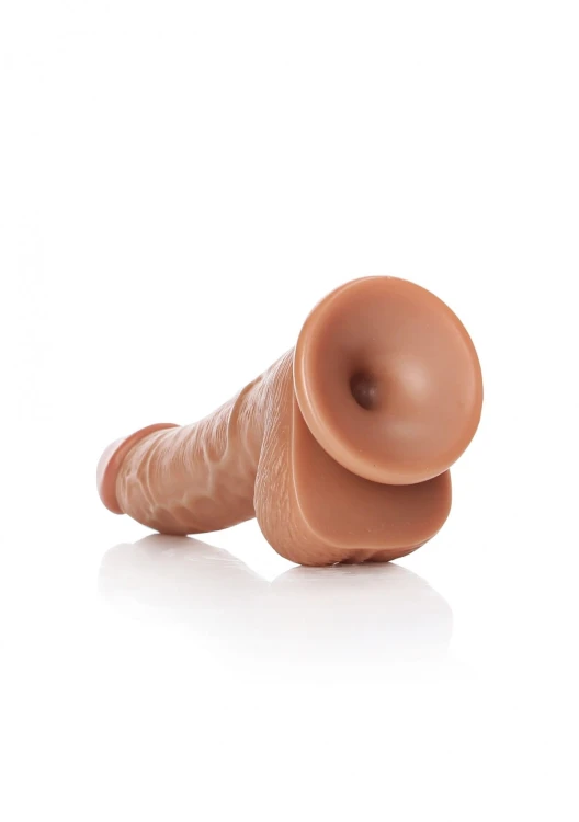 Curved Realistic Dildo  Balls  Suction Cup - 6""""/ 15,5 cm