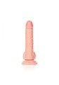 Curved Realistic Dildo  Balls  Suction Cup - 7""""/ 18 cm