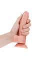 Curved Realistic Dildo  Balls  Suction Cup - 7""""/ 18 cm