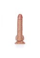 Curved Realistic Dildo  Balls  Suction Cup - 7""""/ 18 cm