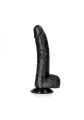 Curved Realistic Dildo  Balls  Suction Cup - 8""""/ 20,5 cm