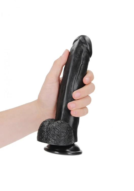 Curved Realistic Dildo  Balls  Suction Cup - 8""""/ 20,5 cm
