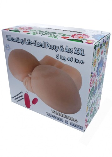 Masturbator-Vibrating Life-Sized Pussy &amp; Ass XXL - quality II