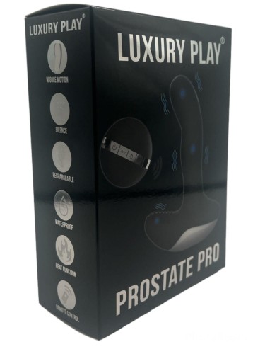 Luxury Play Prostate Stimulator – Silicone Usb Massager – 7 Function – Pulsator – Heating – Black
