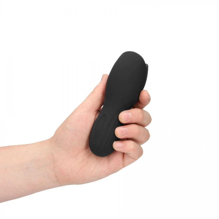 Vibrating Masturbator Sleeve - Licorice Black