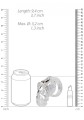 Model 25 - Chastity Cage - 3.5'' / 9 cm - Transparent