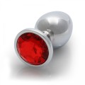 Round Gem Butt Plug - Large