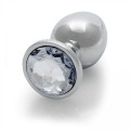 Round Gem Butt Plug - Large