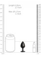 Round Gem Butt Plug - Small
