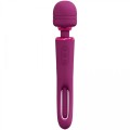 VIVE - Kiku - Rechargeable Double Ended Wand with Innovative G-Spot Flapping Stimulator - Pink
