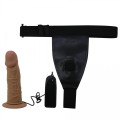 PRETTY LOVE - HARNESS BRIEFS- Draven Strap-On 6,8'' Dildo vibration