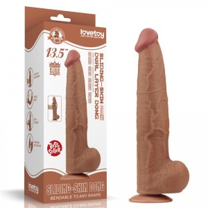 13.5'' King Sized Sliding Skin Dual Layer Dong Brown