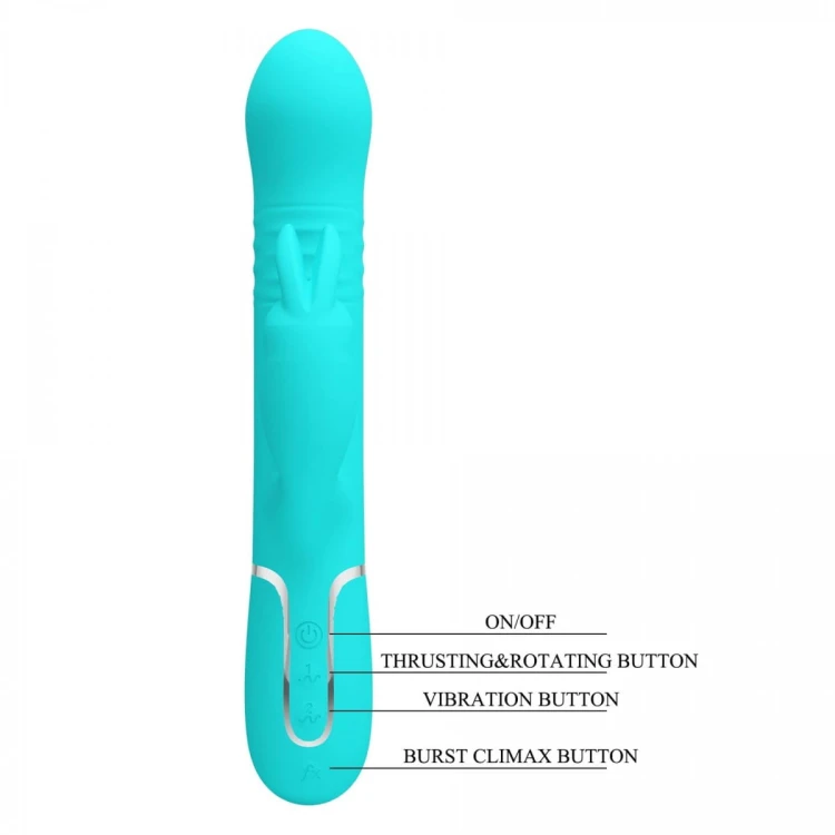 PRETTY LOVE - Coale Twinkled Tenderness, 7 vibration functions 4 rotation functions 4 thrusting settings
