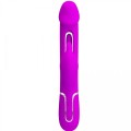 PRETTY LOVE - Kampas Rabbit 3 in 1, multifunction vibrator with tongue violet