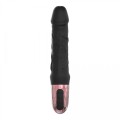 Power Escorts - Driller De Luxe Black - 21 Cm / 8.2 Inch Fat Silicone Realistic Vibrator
