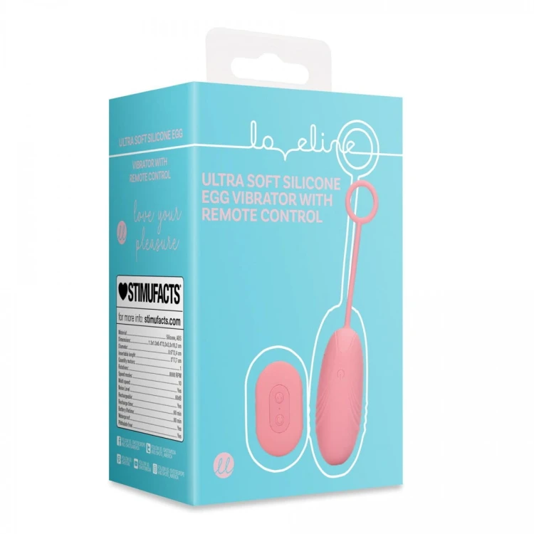 Ultra Soft Silicone Egg Vibrator with Remote Control