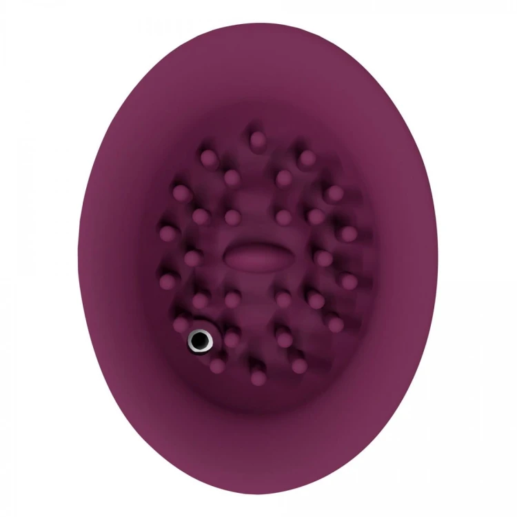 Twitch 3 - Rechargeable Vibrator &amp; Suction - Silicone - 10 Speed - Burgundy