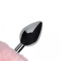 Bunny Tail with Metal Butt Plug