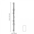 Spreader Bar with Multiple Hooks - Silver