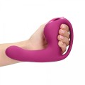Riko - Rechargeable Triple Action Thumper with Advanced Finger Motion &amp; Pulse Wave Stimulator - Pink