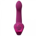 Riko - Rechargeable Triple Action Thumper with Advanced Finger Motion &amp; Pulse Wave Stimulator - Pink