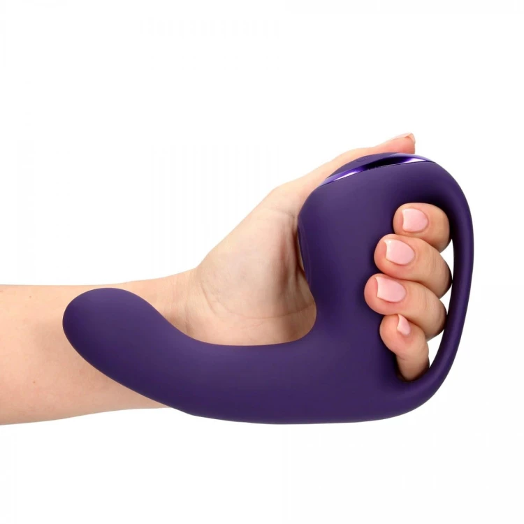 Riko - Rechargeable Triple Action Vibrator with Advanced Finger Motion &amp; Pulse Wave Stimulator – Purple
