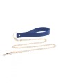 Silicone Collar and Leash Blue