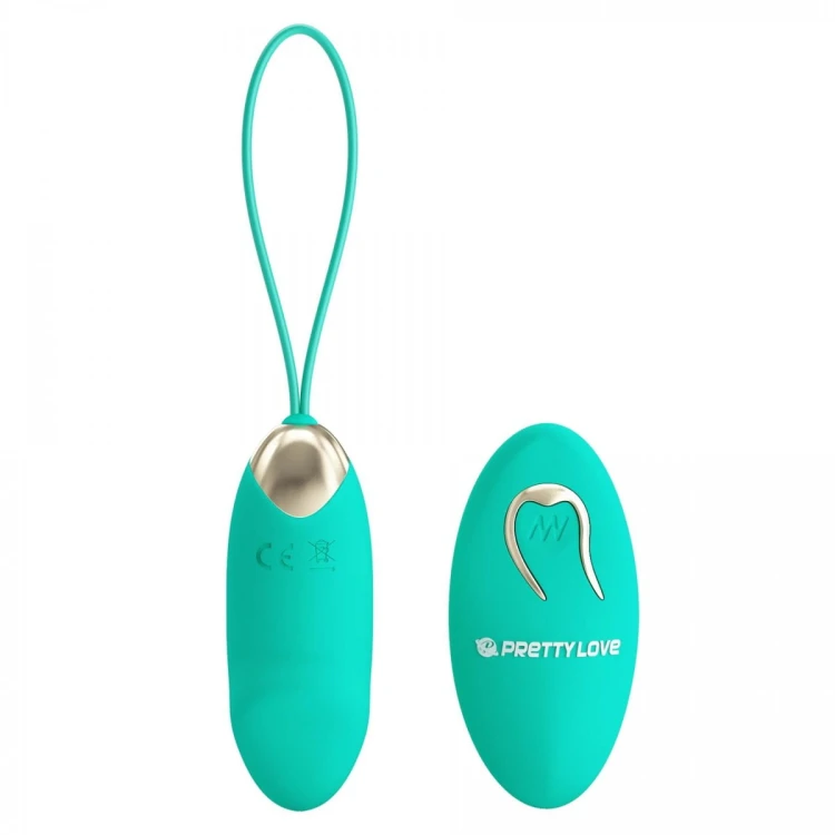 PRETTY LOVE - JULIA Dream chaser 2, Green, Wireless remote control 12 vibration functions