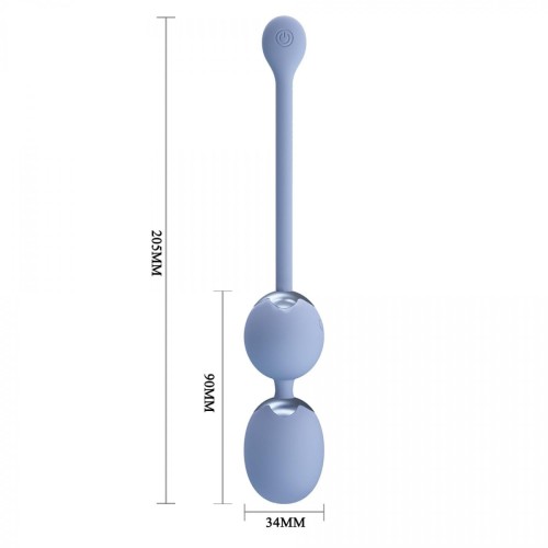 PRETTY LOVE - WILLIE Dream chaser 6, Blue, Wireless remote control 12 vibration functions Memory function