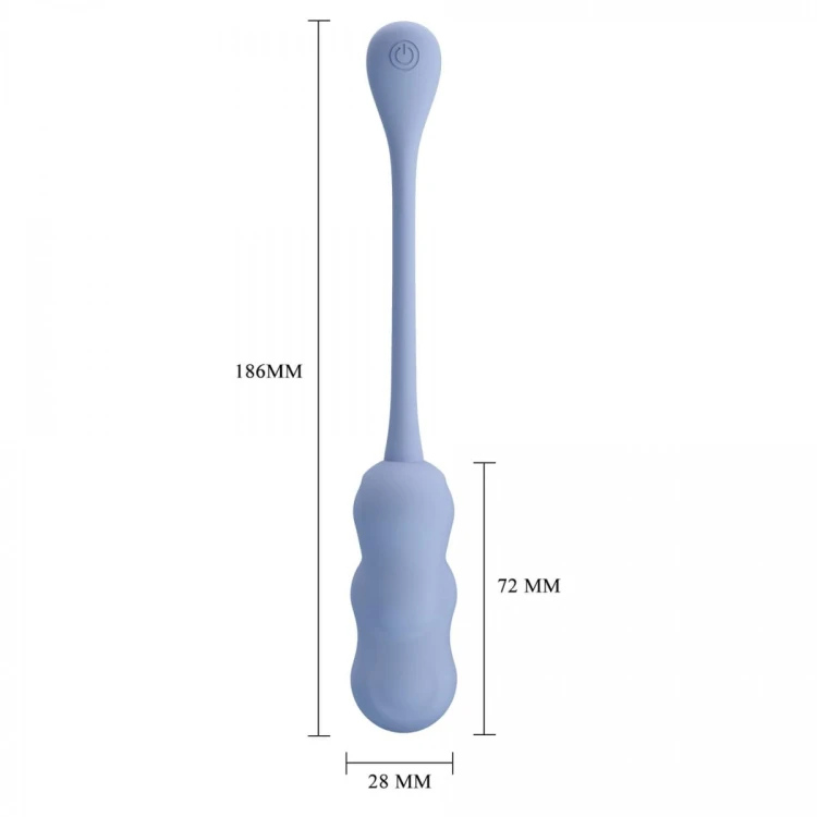 PRETTY LOVE - LESHY Dream Chaser 4, Blue, 12 vibration functions Wireless remote control