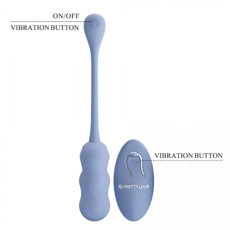 PRETTY LOVE - LESHY Dream Chaser 4, Blue, 12 vibration functions Wireless remote control