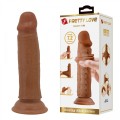 PRETTY LOVE - QUENTIN 7.2"(184mm)  Sliding Skin Series TPR, Suction base Bendable