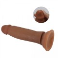 PRETTY LOVE - QUENTIN 7.2"(184mm)  Sliding Skin Series TPR, Suction base Bendable
