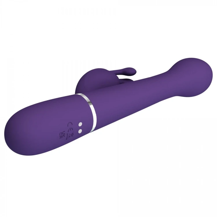 PRETTY LOVE - Dejon dark Purple, 7 vibration functions 4 thrusting settings 4 rotation functions