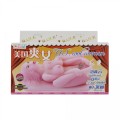 BAILE - Masturbator toy, TPR, double vibrating egg with voice, tighten,shrink 3AAA batteries