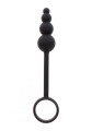 Anal Snake Plug &amp; Penis Ring Black