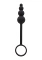 Anal Snake Plug &amp; Penis Ring Black