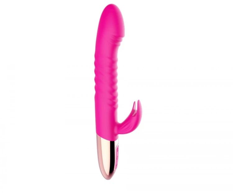 Wibrator - Rechargeable Thrusting Vibrator USB 10 Functions - Heating