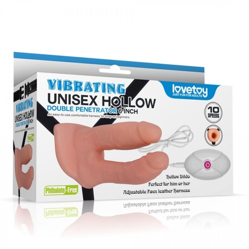 Unisex Hollow Strap On Vibrating