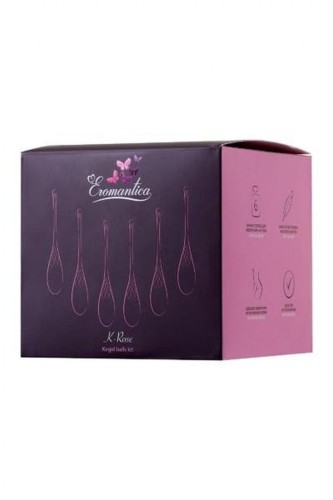 xEROMANTICA Set of 6 vaginal balls K-ROSE,silicone, pink