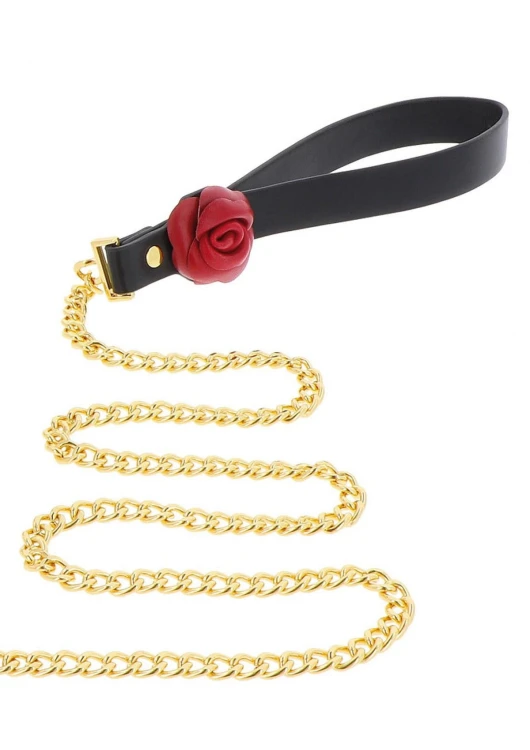 Wild Roses Collar &amp; Leash Black