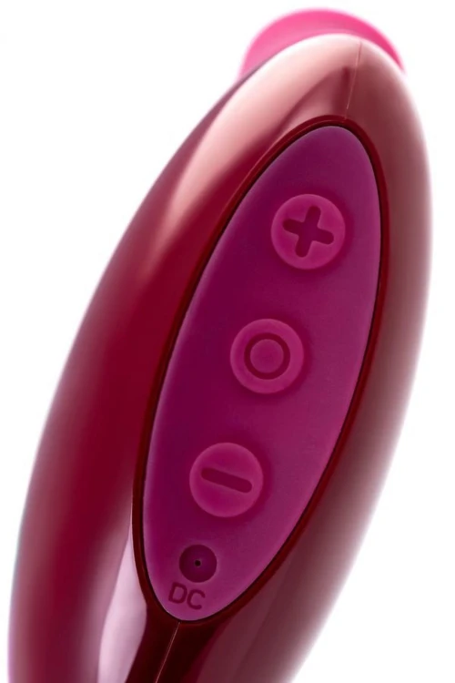 TOYFA A-Toys Myrty Clitoral Vacuum Stimulator, burgundy, 9.8 cm