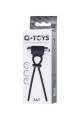 A-Toys Erection enhancing lasso Jat , black, silicone, 14cm