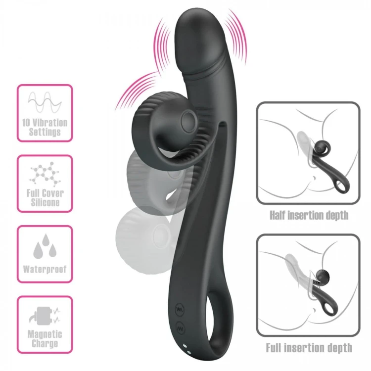 PRETTY LOVE - Love Romance Selma Snail Rabbit – Black