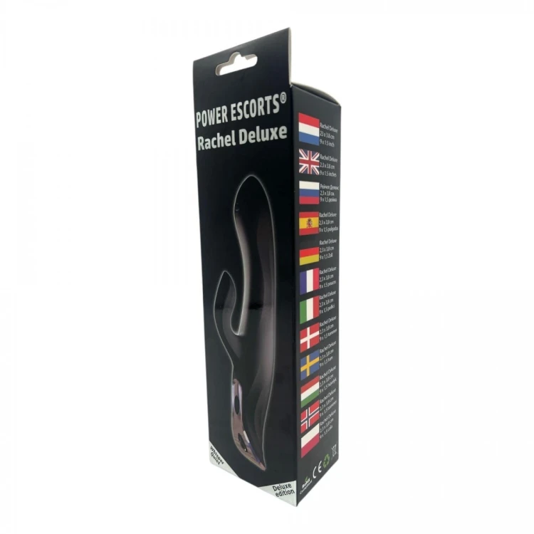 Power Escorts - BR191 - Rachel Deluxe design Multi-Speed Vibrator - Black