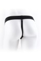 FETISH FANTASY SERIES 7 INCH VIBRATING HOLLOW STRAP-ON WITH BALLS LIGHT