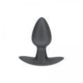 Smooth Silicone Anal Plug - Small - 2.6 / 6,5 cm - Gunmetal