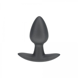 Smooth Silicone Anal Plug - Small - 2.6 / 6,5 cm - Gunmetal