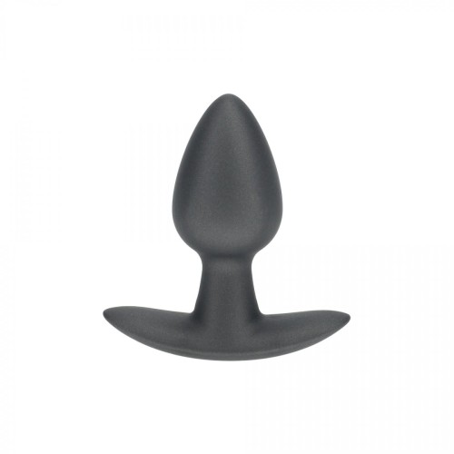 Smooth Silicone Anal Plug - Small - 2.6 / 6,5 cm - Gunmetal